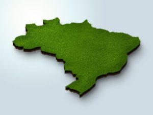 Green 3D map of Brazil - our long distance movers Brazil cover all this, and more.