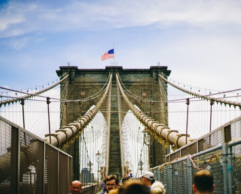 Brooklyn bridge - perhaps the first thing you'll see after moving from Brazil to the US